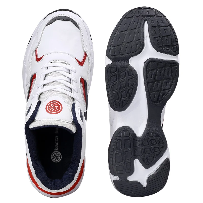 Bacca Bucci White Red Zeus Running, Training Shoes for Men | Best Price UAE